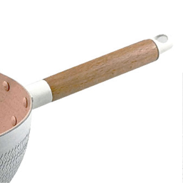 Non-stick Kastrull för Matlagning av Soppa Nudlar Aluminium Multifunktionell Mjölkkastrull Köksredskap Vit 24cm