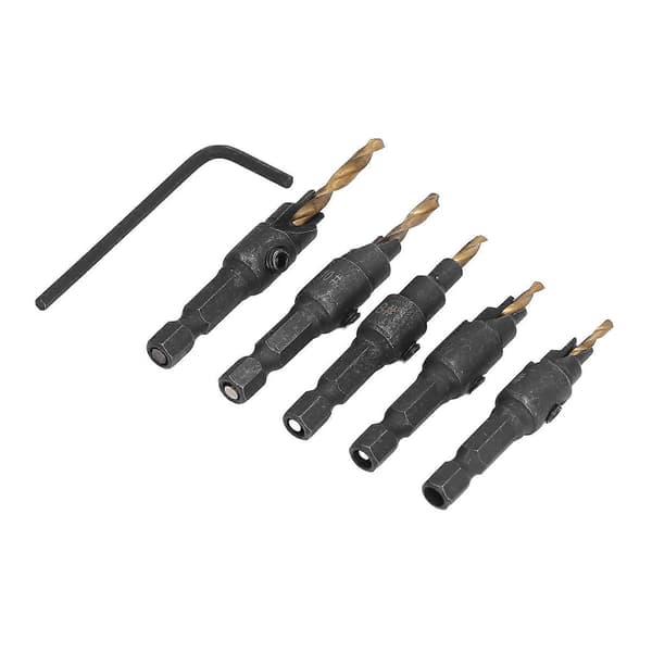 5 kpl Senkkipora Teräsporasarja 5–12 mm