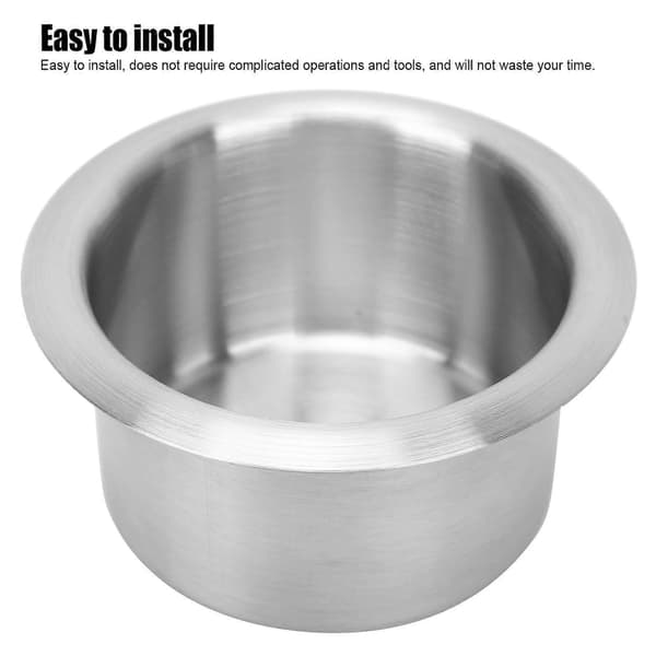 Koppholder Rustfritt Stål Flaskeholder for Skip Yacht Modifikasjon Bil Interiør Dekorasjon 9x5.5CM