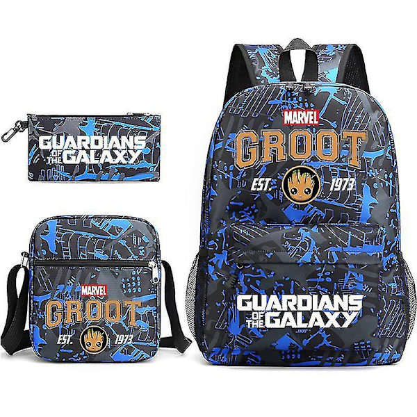 Guardians Of The Galaxy 3-pack Ryggsäckar Cartoon Barn Pojkar Flickor Skolväska Lättvikts Studenter Vattentät Kapacitet Mochilas style 31