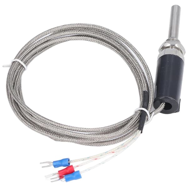 Temperatursensor Vanntett Pt100 Termistor Temperaturprobe med Skjermet Ledning WZPT?10