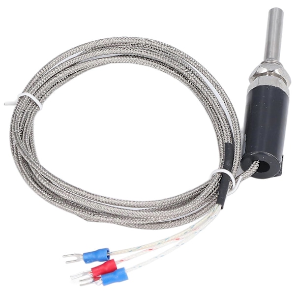 Temperatursensor Vattentät Pt100 Termistor Temperaturprob med Skärmad Kabel WZPT?10