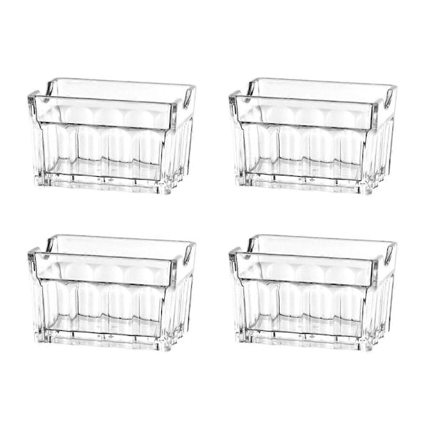 4 stk. Akryl Sukkerposeholder Sukkerpose Oppbevaringsbeholder Skål Display Poser Tissue Bolle