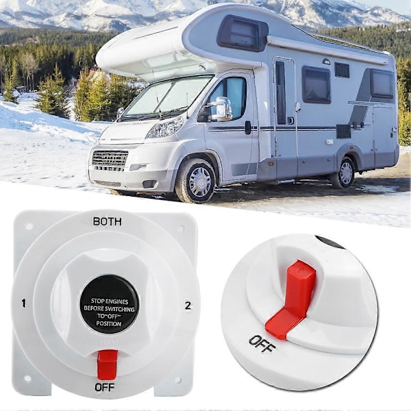 12-36V BOTH/Off Dobbelt Batteri Isolator Vælgerkontakt til Båd/RV/Campingvogn/Yacht
