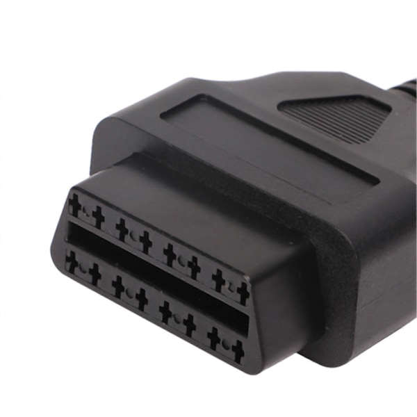 3 st 30 cm OBD2 Kabeladapter 16-Pin Hane till Färgade Blottade Trådar Diagnostisk Förlängningssladd Kontakt för Fordon