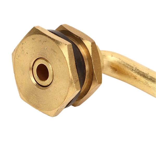 10 stk. Dekkventil for anleggsmaskiner, kobber, stor boring, 60 mm til 80 mm, 45 grader for store lastere, bulldosere og gravemaskiner