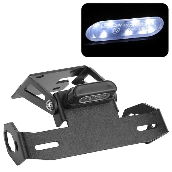 Nummerpladeholder Fender Eliminate LED Lys Passer til Kawasaki Z 650/Ninja 650 2017-2018