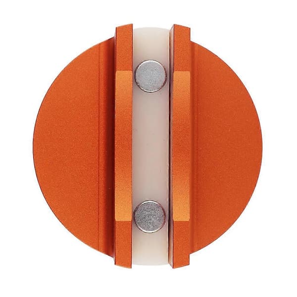 Aluminium Rillet Magnetisk Donkraft Pad Donkraftskinne Adapter (Orange)