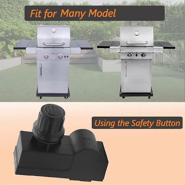 G350-0017-W1 Tenningssystem for Charbroil 2 Brenner Grill Tenningssystem Erstatningssett, Elektronisk Tenningsmodul og Grilltennere