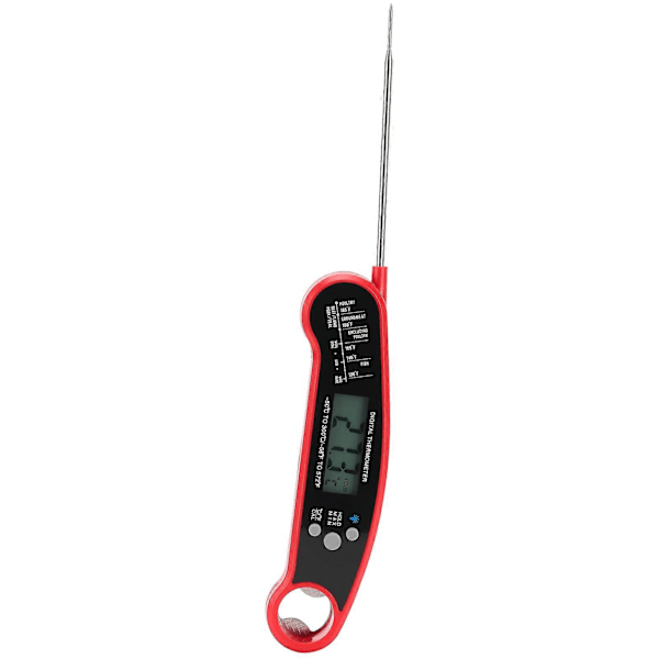Digital Kötttermometer Snabbavläsning Vattentät Mattermometer för Kök Utomhus Matlagning BBQ Grill