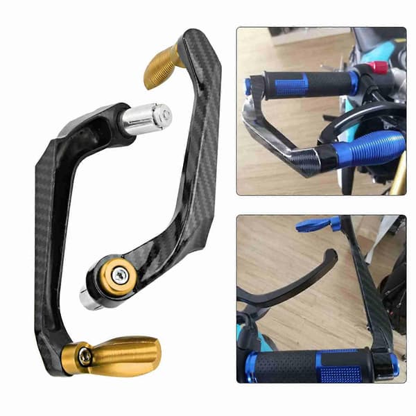 7/8 tum Universal Motorcykelstyre Bromsskydd i Aluminiumlegering (Guld)