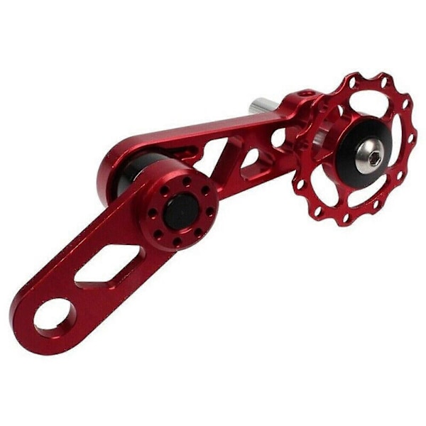 Cykel MTB Kedjespännare Cykelkedjefäste Enkelhastighetstillbehör fq Red