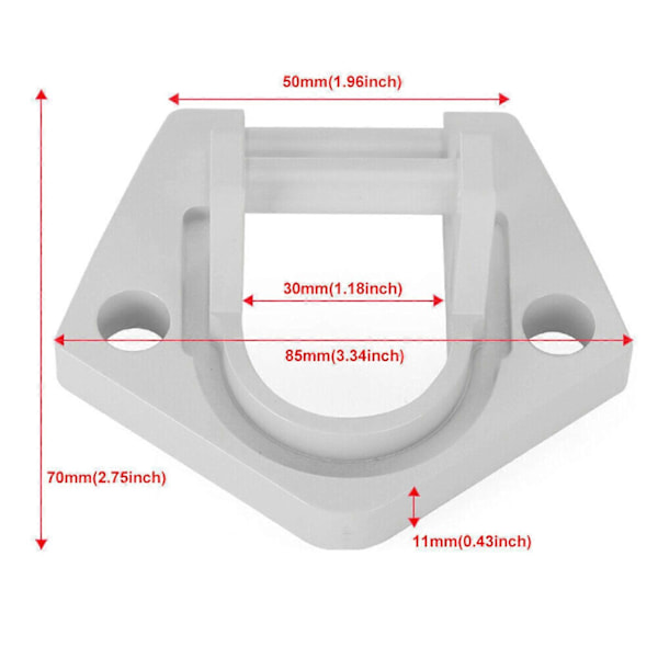 RV Markise Bundbeslag Fod 3825.RV08292029 Aluminium Billet Markise Hardware Udskiftning Til Dometic Sunchaser II RV