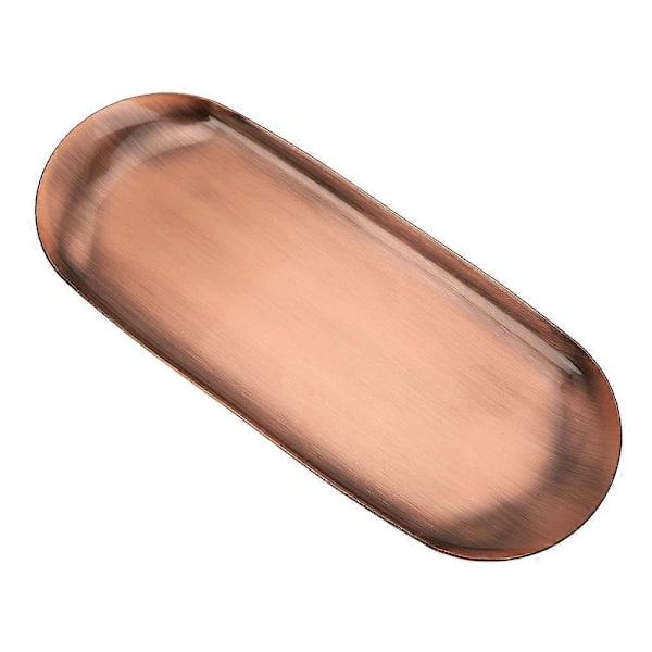 Stort Oppbevaringsbrett 430 Rustfritt Stål Aromaterapi Lys Verktøy Brett Organizer Retro Rød Kobber