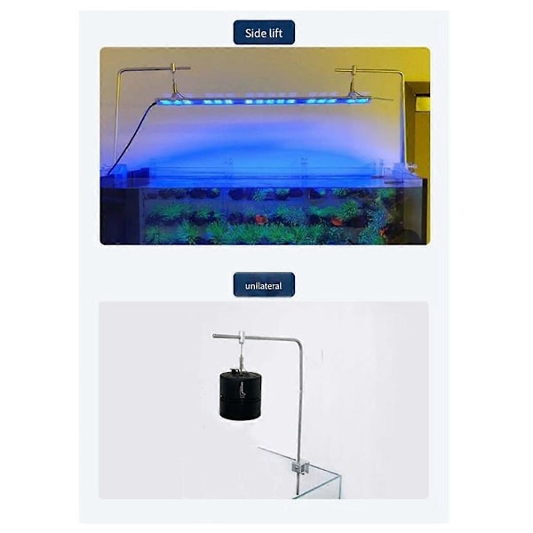 Justerbart akvariemonteringsfäste LED Universellt akvarielampstativ Lampstativ Hängande kit Akvarietillbehör