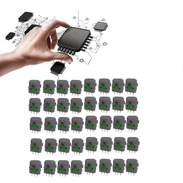 40 st Hall Joystick Potentiometer Sensormodul för Kontroller Hall Joystick Universal Axis Resistor Micro-Switch, B