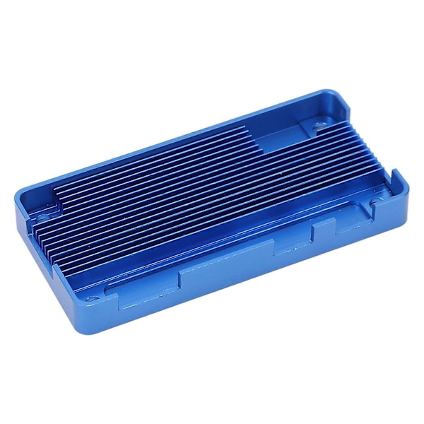 Mikrodatamaskin Kabinett CNC Aluminium Skall Passiv Kjøling Case for Raspberry Pi Zero 2W Blå