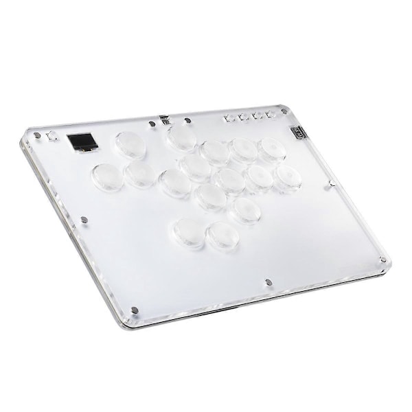 Spaklös Arkadsticka Spelkontroll 16-knapps Anpassningsbar RGB Fighting Stick Controller Street Controller