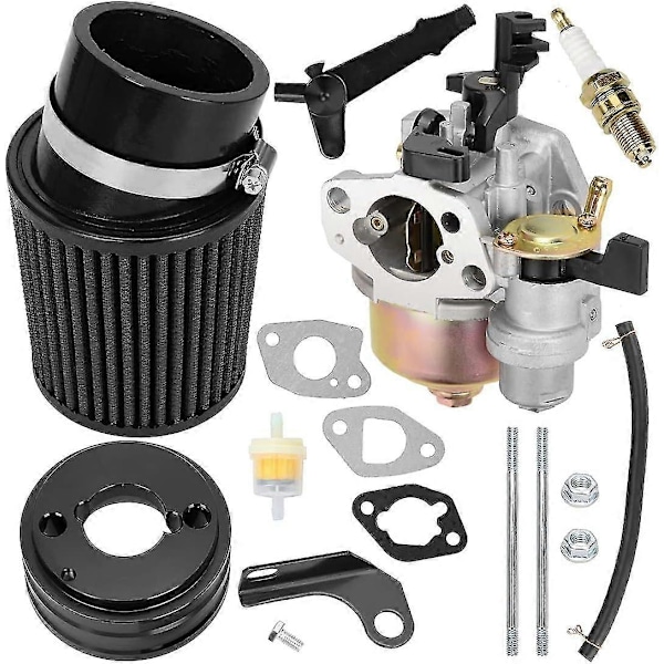 Högpresterande Uppgraderad Förgasare Luftfilter Adapter Insug Tändstift Kit för Predator 212cc 6.5 Hk Honda Gx160 Gx200 196cc Coleman CT200U Trail E Black