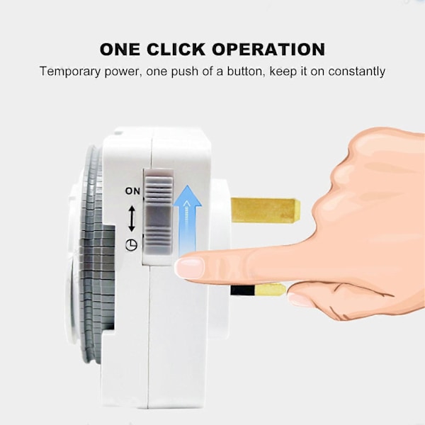 24-timmars Timer Switch Professionell Smart Överladdningsskydd Cykel Timing Plug-in Mekanisk Timer Switch