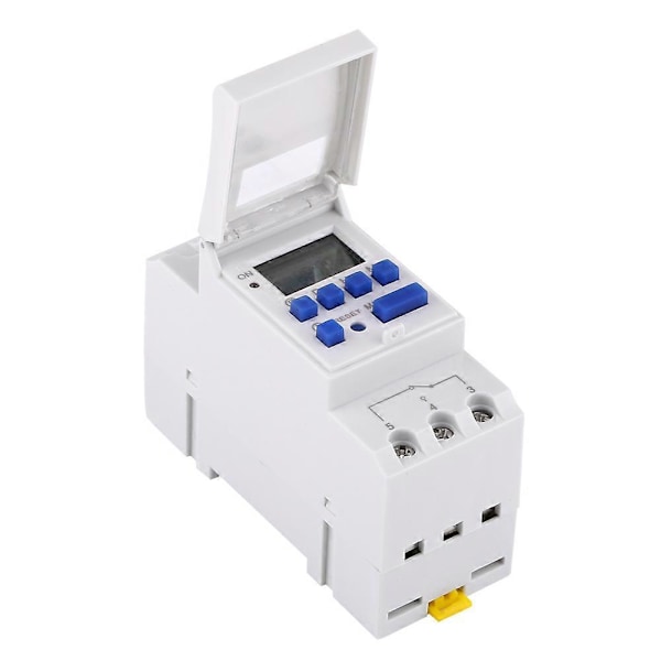 LCD Display Ugentlig Programmerbar Elektronisk Relæ Timer 16 ON og OFF Timer (AC/DC12V)