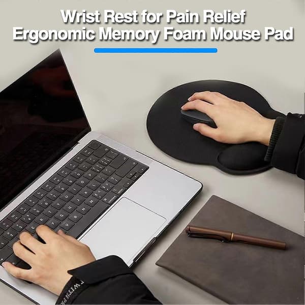 3 stk./sett Musematte Tastatur Håndleddsstøtte & Muse Håndleddsstøtte Tredelt Sett Myk Høy Elastisk Sakte Rebound Memory Foam Ergonomisk Muse Håndleddsstøtte Kit