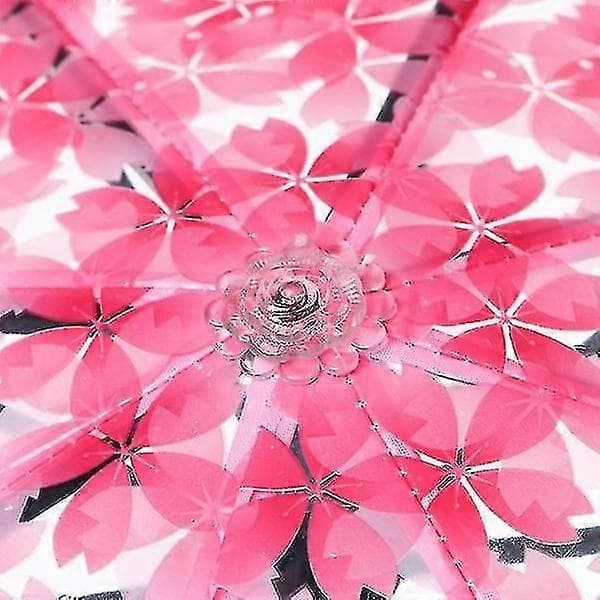 Läpinäkyvä Kirkas Sateenvarjo Kirsikankukka (Pinkki)
