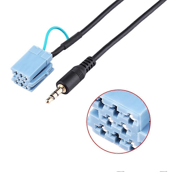 3,5 mm stik bil AUX lydkabel adapter til Benz Smart 450