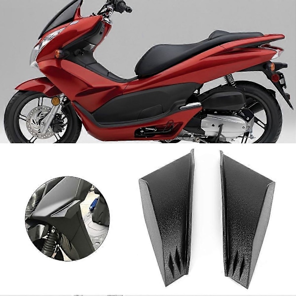 1 Par Universal Motorcykel Winglet Aerodynamisk Vinge Kit Passer Til Ducati (Sort)