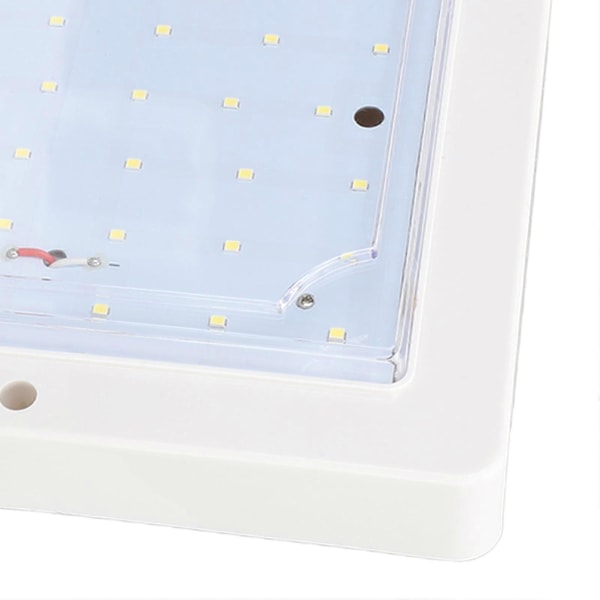 8x8 tommer DC 12?24V Firkantet RV Kabine Loftlampe 9W LED Indvendig Loft Taglys Kabinelampe til Bil Trailer Camper Marine Både Varmt Hvidt Lys 270