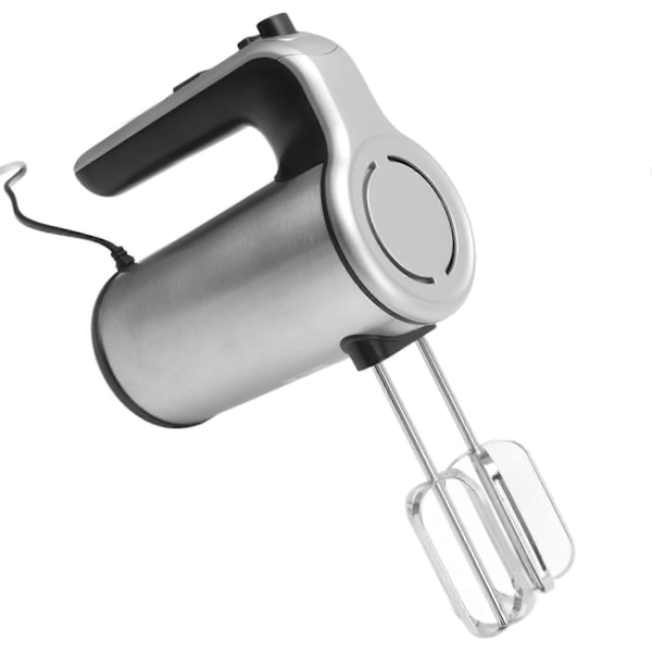 Elektrisk Handmixer Justerbar Rostfritt Stål Köksmixer med Visp Degkrokar 200W