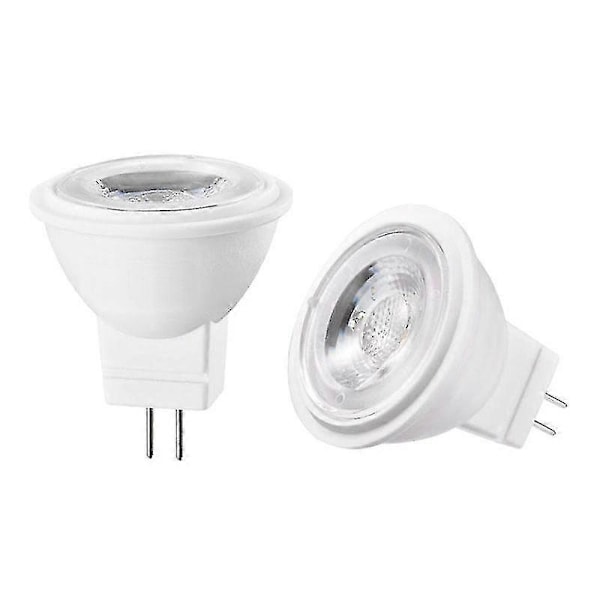 Cob Led Pærer Mr11 Gu4 Ac/dc12v Dæmpbar 3w 3000k Mini Bipin Lampe 30w Halogenpære Ækvivalent Varm Hvid