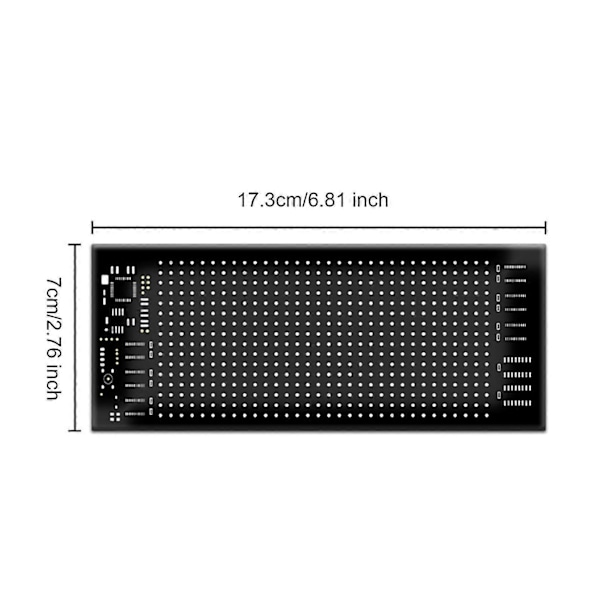 LED Bilskilt Fuld Farve Display USB Drevet IP65 Vandtæt Let at Installere Ultratynd Blød Fleksibel Skærm Bilindretning