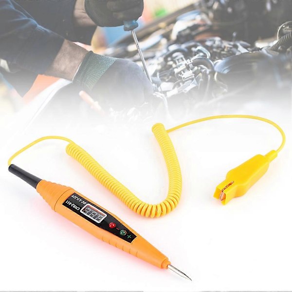 DC2.5-32V Digital Batterispänningstestare Ljussystem Sond Krets Testpenna Bil Diagnostikverktyg