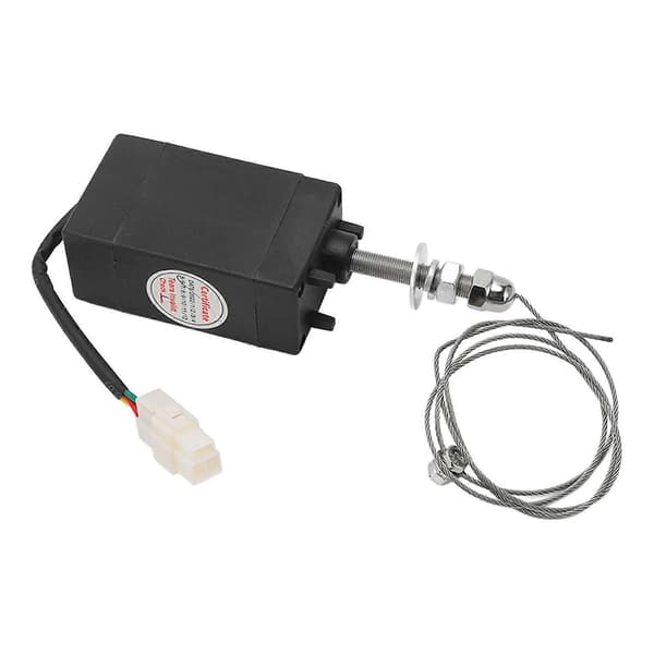 Dieselmotor Stop Solenoid Ventil Servo Motor Kontrol Generator Nedlukning Solenoid Ventil Strøm Til NO 12V