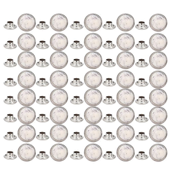 40 stk. 8 mm Runde Turkis Nagle Stud Pigger Armbånd Klær Dekor DIY Håndverk Tilbehør 7#