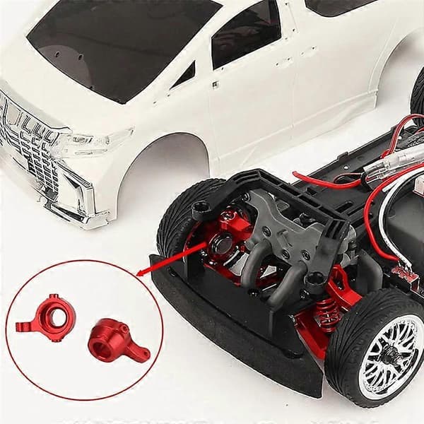 Metal Forreste Styreknogle til AXIAL 1/16 MN68 Elfa Drift RC Bil Opgraderingsdele, Del D
