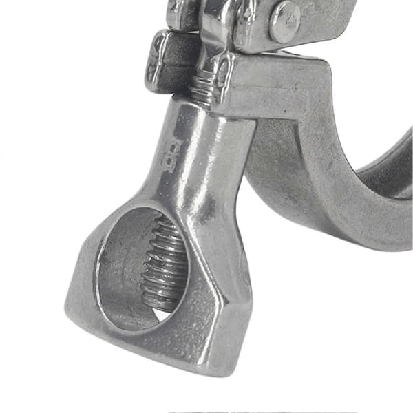 Trippelklemme 304 Rustfritt Stål 1 Pin Armatur med Vingemutter for Slange Rørledning 38