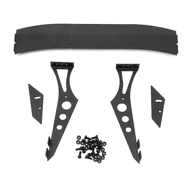 RC Metall Legering Bakvinge Halespoiler Kit for 1/10 RC TT02 TT01 HSP94123 94122 FWO6 LC PTG PTG2 Svart