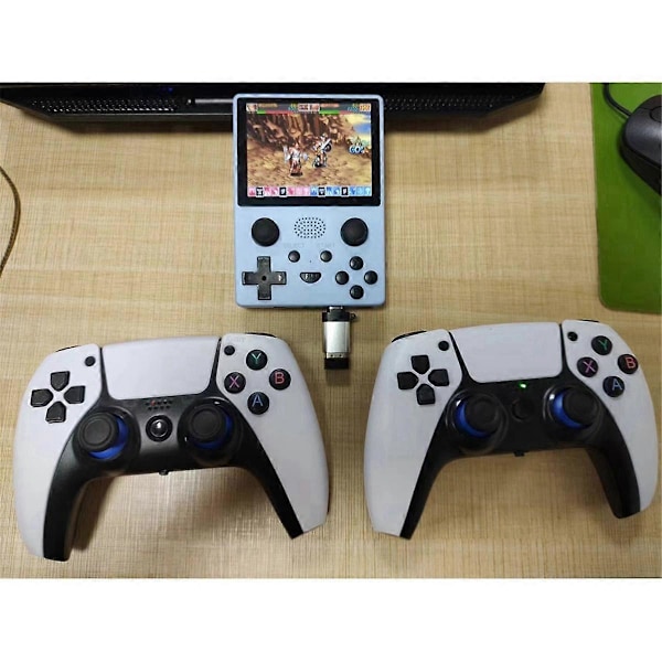 X5 Kannettava Peli Arcade PS1-simulaattorikonsolille 15000+ Peliä 2000mAh Akku 3,5 tuuman IPS-näyttö Pelikonsoli Valkoinen