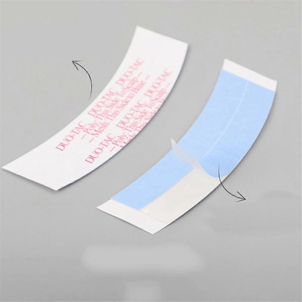 36 stk./pose Supersterk Duo-Tac Parykk Dobbel Tape Slitting Line Sidet Selvklebende Hårstrips for Toupeer/Blondeparykker
