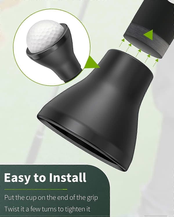 Golfbollsupplockare för putters, bärbart sugverktyg för golfbollsupplockning, ryggsparare för golfare, 4-pack
