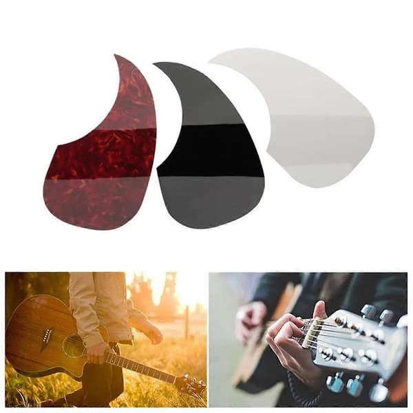 Akustisk Gitarr Plektrumskydd Mönstrad Självhäftande Plektrumskydd Sticker för Akustisk Gitarr Tillbehör -B