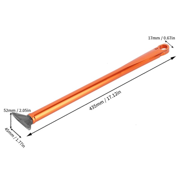 CNC Aluminiumlegering Kickstand Sidostöd med Fjäder Tillbehör Passar Husaberg FE 501 FE 250 FE 390 (Orange Stång Grå Fot)