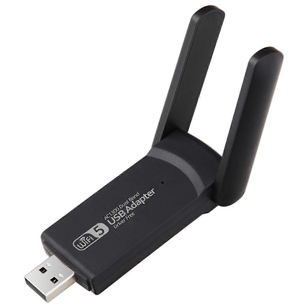 1300Mbps WiFi USB3.0 Adapter 802.11AX 2.4G/5GHz Adapter Dual Band Trådløs WiFi 5G Mottaker AC Nettverkskort Fri Driver