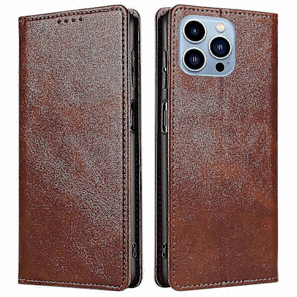 Til iPhone 16 Pro Etui Læder Telefon Cover Stærk Magnetisk Kortholder s20241212513 Style D