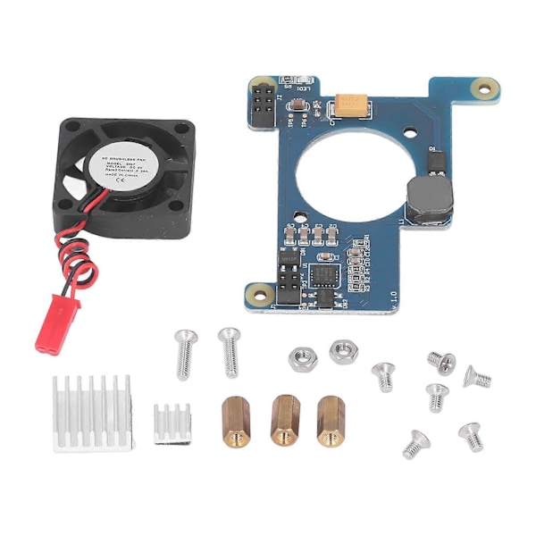 Nätverkskort POE Power Over Ethernet Kontrollmodul för Raspberry Pi 4B 3B+ 3B 2B