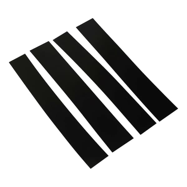 4 stk. 4D Style Pillar Post Trim Blank Sort Spejl Overflade Pillar Molding Sticker Erstatning for Escalade 2007?2014