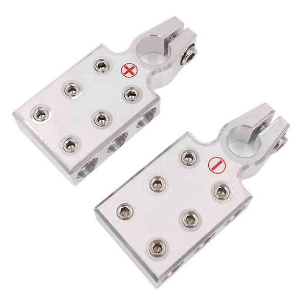 2 stk. Bil Auto Lydmodifikasjon Batteriterminal Koblinger Klemmer for 4/0 AWG