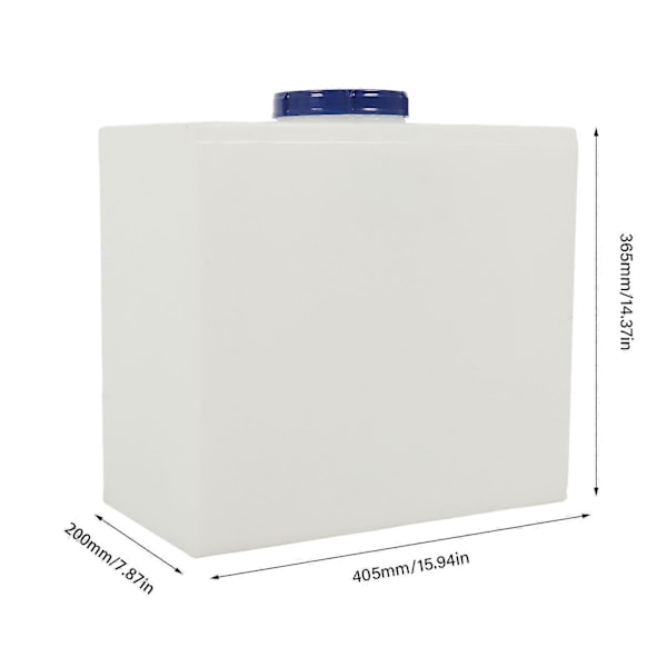 7 Gallons RV Vattentank Läcksäker Livsmedelsgodkänd LLDPE 40,5 x 20 x 36,5 cm Färskvattenbehållare för Släpvagnar Husbilar Båtar Yachter